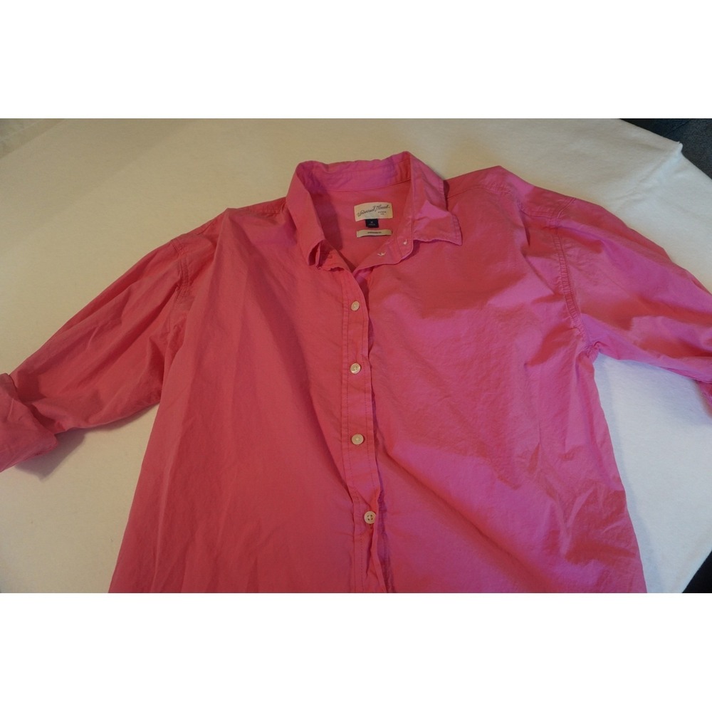 Universal Thread Hot Pink Oversized Button Down Shirt Cotton Womens Medium